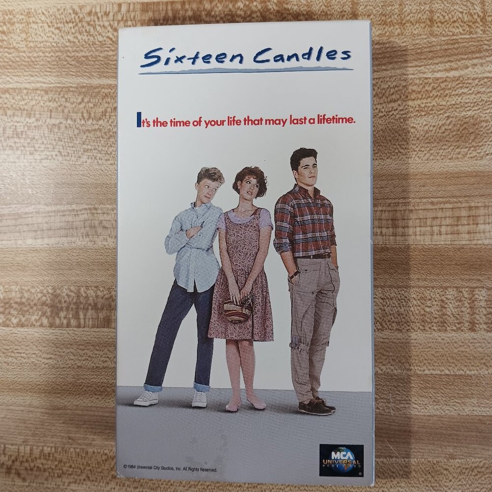 Sixteen Candles 1984 VHS Molly Ringwald John Hughes JAKE RYAN Brat Pack VTG Cult
